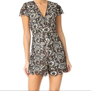 Alice + Olivia Crocheted Romper